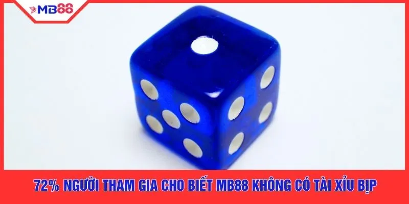 72% người tham gia cho biết MB88 không có tài xỉu bịp